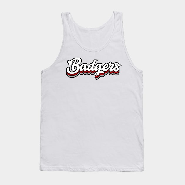 Badgers - University of Wisconsin-Madison Tank Top by Josh Wuflestad